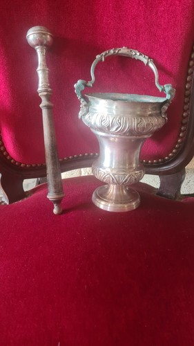 Seau eau benite metal - a,