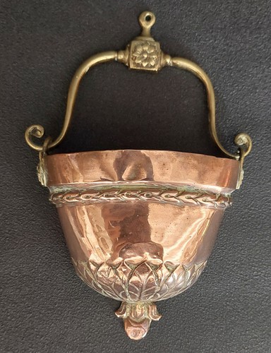 Bénitier cuivre époque - cuivre,