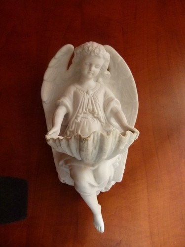 Angelot benitier porcelaine - benitier, en