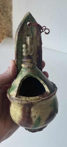 Ancien bénitier terre - ancien, en